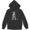 Vintage Boston Terrier Blowing Bubble Gum American Gentleman Unisex Hoodie, American Boston Terrier Gifts, trending gift