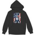 Vintage Boston Terrier Dog American USA US Flag Pets Lovers Unisex Hoodie, American Boston Terrier Gifts, trending gift