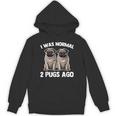 I Was Normal 2 Pugs Ago 面白い犬のパグオーナーパグ愛好家パグ パーカー