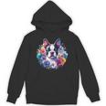 Watercolor Floral Boston Terrier Mama Dog Lover Mother's Day Unisex Hoodie, trending gift