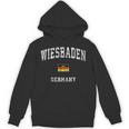 Wiesbaden Germany Vintage Athletic Sports Unisex Hoodie, trending gift