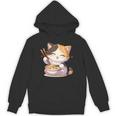 わがまま猫 ねこ ラーメン好き かわいい おもしろ マンガ 長袖tシャツ パーカー