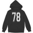 ナンバー78 バーシティスタイル ボールド スポーツ 誕生日 ジャージ パーカー