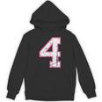 番号 4 ピンクのお気に入りの番号 パーカー