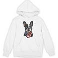 Boston Terrier American Flag Unisex Hoodie, American Boston Terrier Gifts, trending gift