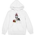 Boston Terrier Christmas T Shirt-Life Is Merrier Premium Tri-Blend Unisex Hoodie, Boston Terrier Christmas Gifts, trending gift