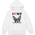 Boston Terrier I Heart My Dog Dog Lover Unisex Hoodie, trending gift