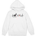 Boston Terrier Heartbeat Heart Line Unisex Hoodie, trending gift