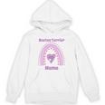 Boston Terrier Mama Cute Rainbow Paw Heart Shape Unisex Hoodie, trending gift