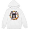 Boston Terrier Mom Floral Bostie Dog Lover Flowers Cute Unisex Hoodie, Couple Gifts, Mom Gifts, Boston Terrier Mom Gifts, trending gift