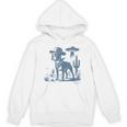 Boston Terrier UFO Cowboy Dog Dog Mom Dog Dad Alien Dog Unisex Hoodie, Couple Gifts, Mom Gifts, Boston Terrier Dad Gifts, Boston Terrier Mom Gifts, trending gift