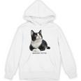 Mischief In Fur 猫写真 ハチワレ猫 黒白猫 猫好き ネタ 猫しもべ 猫飼い 猫依存症 長袖tシャツ パーカー