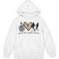 Peace Love Boston Terrier Boston Terrier Lover Dog Mom Unisex Hoodie, Couple Gifts, Mom Gifts, Boston Terrier Mom Gifts, trending gift