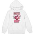 Pink Out Volleyball Breast Cancer Awareness Ribbon Volley Hoodie