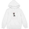 Ugly Xmas Sweater Style Boston Terrier Reindeer Christmas Unisex Hoodie, Boston Terrier Christmas Gifts, trending gift