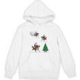 Xmas Lighting Tree Santa Riding Boston Terrier Christmas Unisex Hoodie, Boston Terrier Christmas Gifts, Boston Terrier Riding Gifts, trending gift