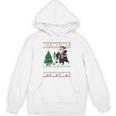 Xmas Tree Lighting Santa Riding Boston Terrier Christmas Unisex Hoodie, Boston Terrier Christmas Gifts, Boston Terrier Riding Gifts, trending gift