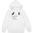 You Are Offline Low Resolution Pixel Dinosaurcreen パーカー