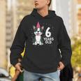 6 Years Old Birthday Boston Terrier Dog Lover 6th Party Kid Unisex Hoodie, funny gift