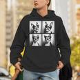 Boston Terrier Dogs With Sunglasses Photo Pets Meme Unisex Hoodie, funny gift