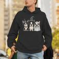 Cute Halloween Boston Terrier Dogs Witch Hat Ghost Dog For Men Women Kids Unisex Hoodie, Boston Terrier Ghost Hoodies, Boston Terrier Halloween Hoodies, funny gift