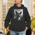 Dog Mom Dad Alien Selfie Boston Terrier UFO For Men Women Unisex Hoodie, Boston Terrier Mom Hoodies, Boston Terrier Dad Hoodies, funny gift