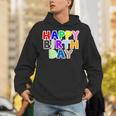 Happy Birthday（ハッピーバースデー）カラフルポップ【お誕生日 プリント】サプライズ 文字 イベントデザイン パーカー