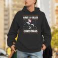Have A Killer Whale クリスマス サンタ アグリークリスマス シャチ ファニー パーカー