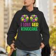 I Love Her Kingcake Mardi Gras Matching Couple Boyfriend Hoodie