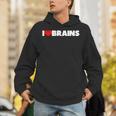 I Love ハート Brains パーカー