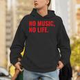 No Music No Life For All Music Lovers メンズレディース パーカー