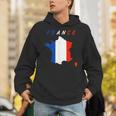 フランスの地図の中のフランス国旗tシャツ パーカー