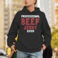 プロフェッショナル・ビーフ・ジャーキー・イーター 肉好き 長袖tシャツ パーカー