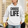 Choose Life 前面と背面の両面デザイン パーカー