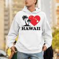 I Love Hawaii ハワイアンハートパーム レディース メンズ ボーイズ ガールズ パーカー