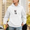 Ugly Xmas Sweater Style Boston Terrier Reindeer Christmas Unisex Hoodie, Boston Terrier Christmas Hoodies, funny gift