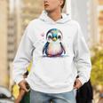 ちょっと可愛い赤ちゃんペンギンの鳥とハートのペンギン。 パーカー