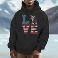 4th Of July Decor Patriotic LOVE Boston Terrier USA Flag Unisex Hoodie, novelty gifts, funny gifts