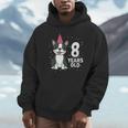 8 Years Old Birthday Boston Terrier Dog Lover 8th Party Kid Unisex Hoodie, novelty gifts, funny gifts