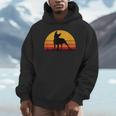 Boston Terrier Bostie Sunset Retro Dog Pet Mom Dad Unisex Hoodie, novelty gifts, funny gifts