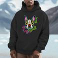 Boston Terrier In Day Of The Dead Sugar Skull Dog Unisex Hoodie, novelty gifts, funny gifts