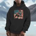 Boston Terrier Dog 4th Of July USA American Flag Patriotic Unisex Hoodie, novelty gifts, funny gifts