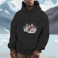 Boston Terrier In The Snow Merry Christmas Winter Unisex Hoodie, novelty gifts, funny gifts