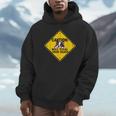 Caution Sign Boston Terrier Dog Bostie Puppy Unisex Hoodie, novelty gifts, funny gifts
