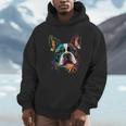 Cute Boston Terrier Puppy Dog Art Lover Unique Painting For Men Women Kids Unisex Hoodie, novelty gifts, funny gifts