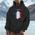 フランスの地図の中のフランス国旗tシャツ パーカー