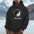 太極拳の心と体の健康のための陰陽師 長袖tシャツ パーカー