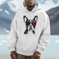 Boston Terrier Dog 4th July America USA Flag Men Women Kids Unisex Hoodie, novelty gifts, funny gifts