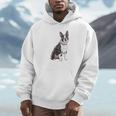 Boston Terrier Dog Dad Boston Terrier Dog Lovers Unisex Hoodie, novelty gifts, funny gifts