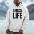 Choose Life 前面と背面の両面デザイン パーカー